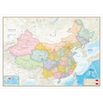 중국지도 (도시별색상) 코팅